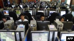 Một quán cà phê Internet tại Côn Minh, tỉnh Vân Nam, Trung Quốc